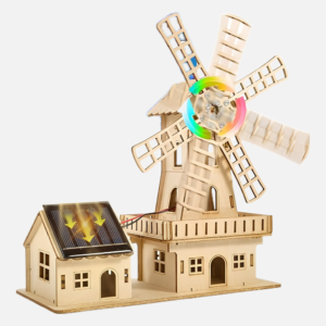 STEM Solar-Powered 3D Wooden Puzzle Kit
