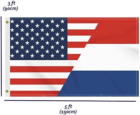 3×5 FT USA Netherlands USA Flag - Image 3
